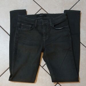 J BRAND Womens Size 25 Black Washed Skinny Leg Denim Jeans